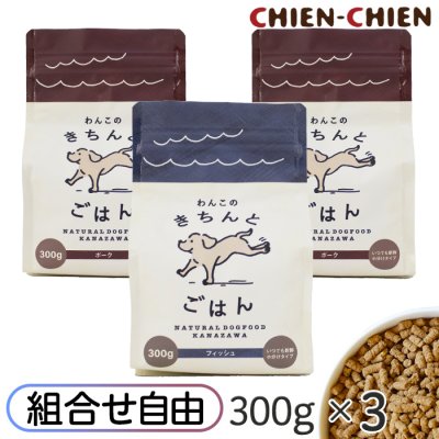 画像1: わんこのきちんとごはん 300g ×3袋セット 【組み合わせ自由】【送料無料】 (1)