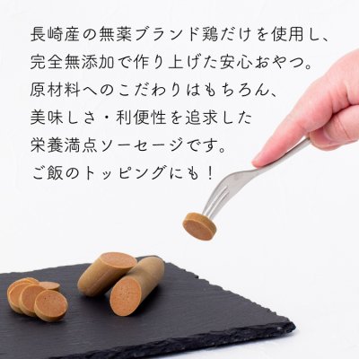 画像4: プライムケイズ　無薬鶏レバーソーセージ　４本入【おやつ・国産・無添加・安全・手作り】 (4)